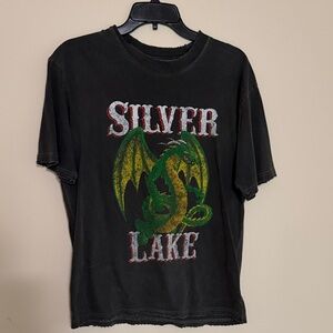 Kid Dangerous Distressed Black Crewneck Tee